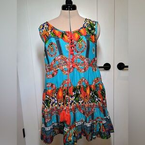 Antica Santoria by Giacomo Cirque colorful short dress perfect for vacation!